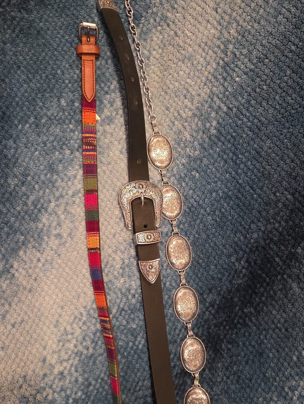 Women's Western Belt Set Of 3